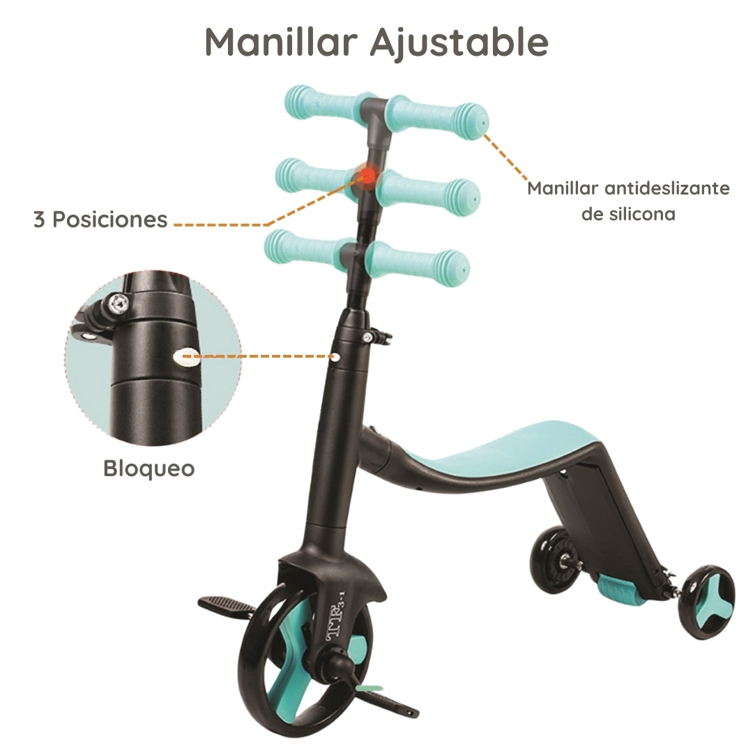 Patinete 3 en 1
