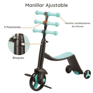 Patinete 3 en 1